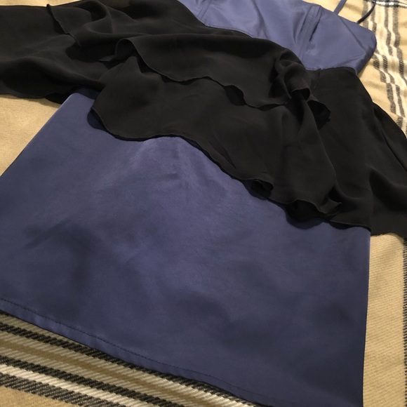 Little Blue Dress with black sheer peblum by H&M - Picture 4 of 8